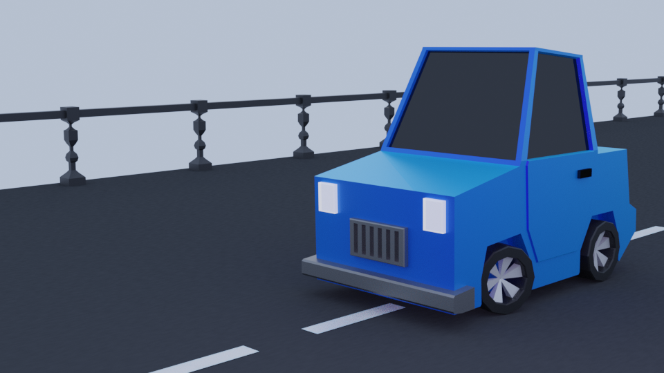Minimal Low Poly Simple Car Model  preview image 1
